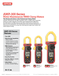 Thumbnail of document Data Sheet - AMP-330 1000 A AC/DC TRMS Motor Maintenance Clamp Meter
